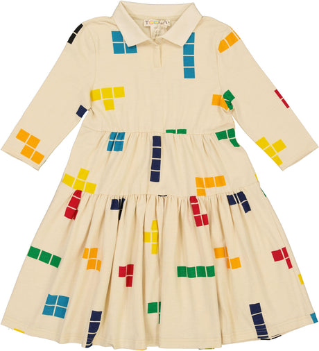 Teela Girls Tetris Polo Dress - 18-055