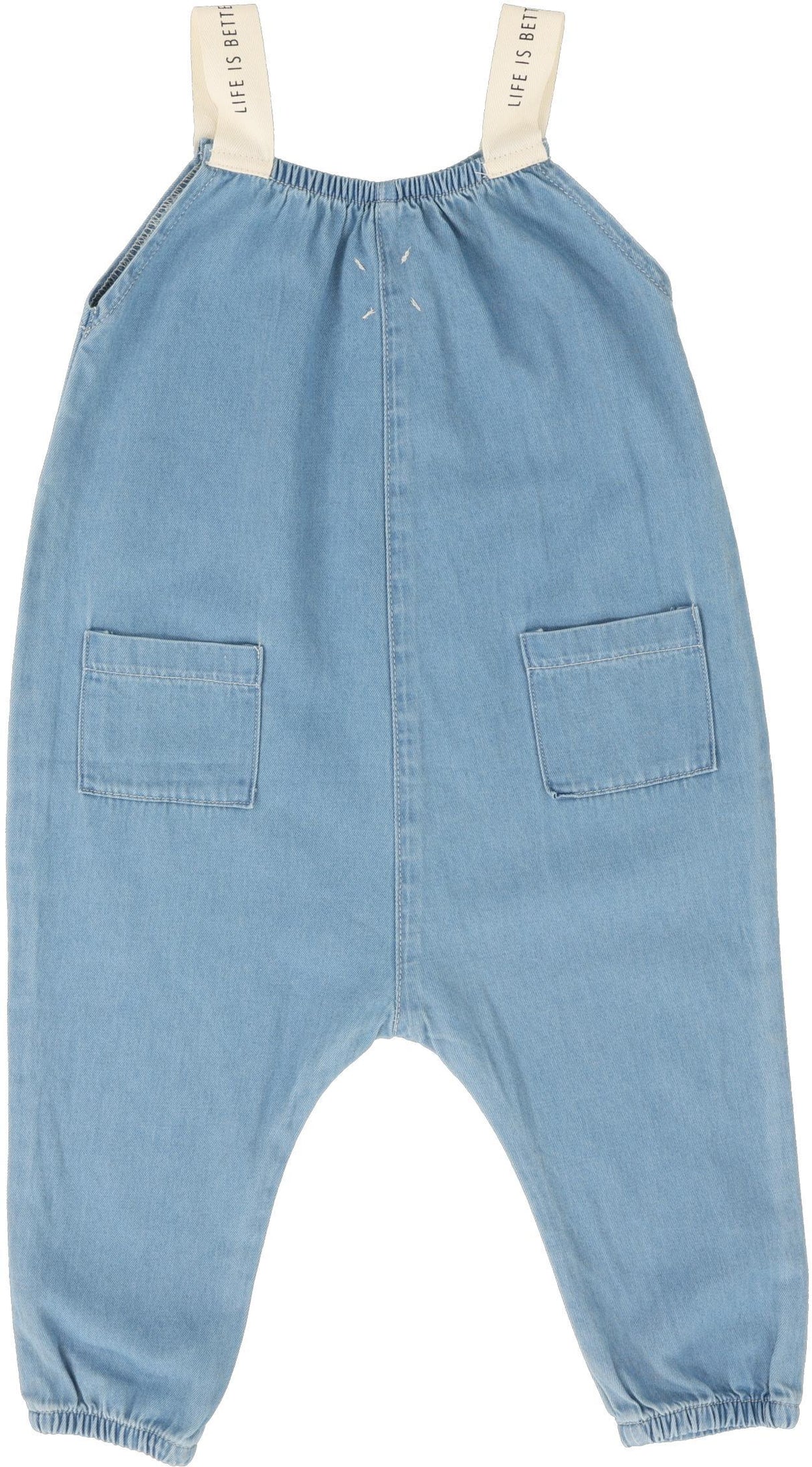 Analogie by Lil Legs Denim Tencel Collection Baby Toddler Boys Girls Romper - DTR Analogie by Lil Legs Denim Tencel Collection Baby Toddler Boys Girls Romper - DTR