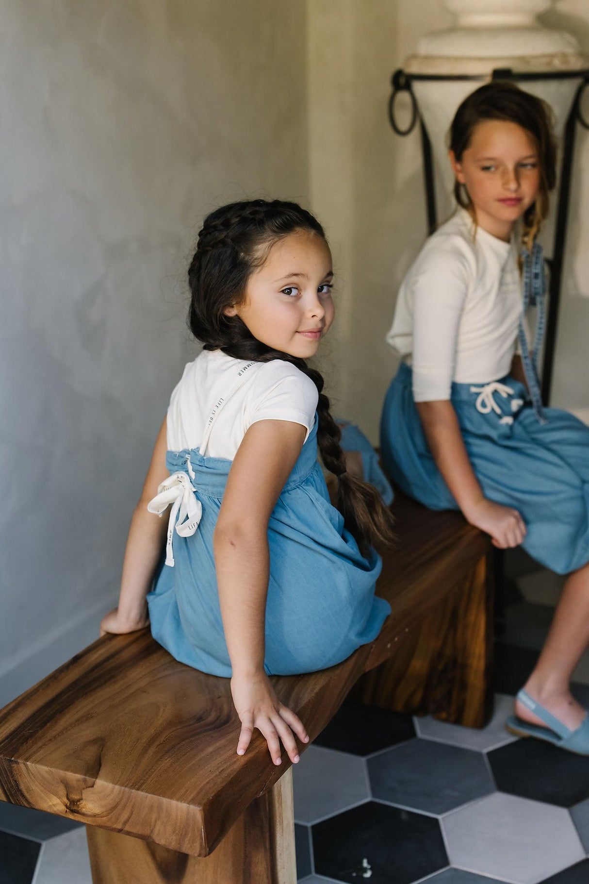 Analogie by Lil Legs Denim Tencel Collection Girls Jumper - DTJ Analogie by Lil Legs Denim Tencel Collection Girls Jumper - DTJ