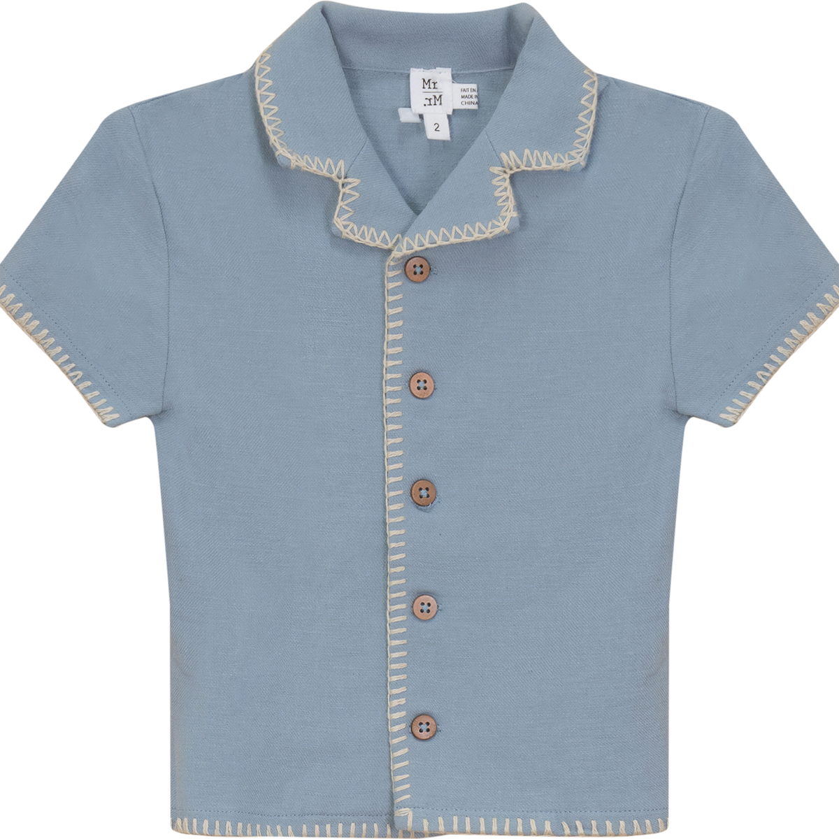 Mr. Mr. Boys Twill Woven Short Sleeve Dress Shirt