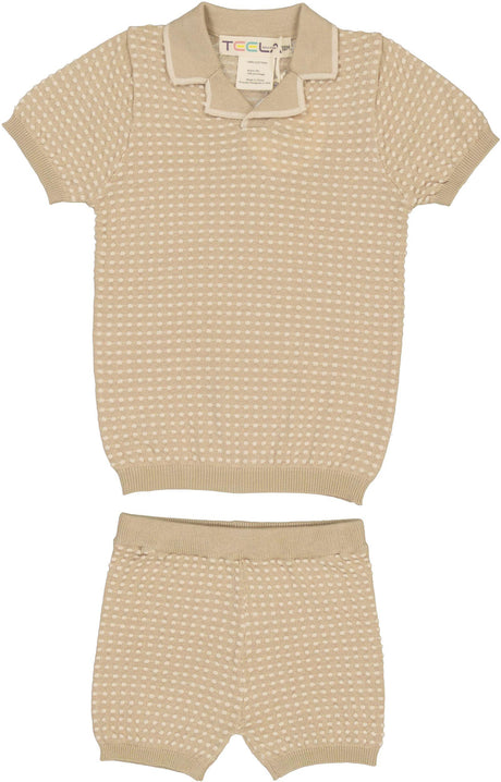Teela Baby Boys Knit Jaquard Outfit - 18-073