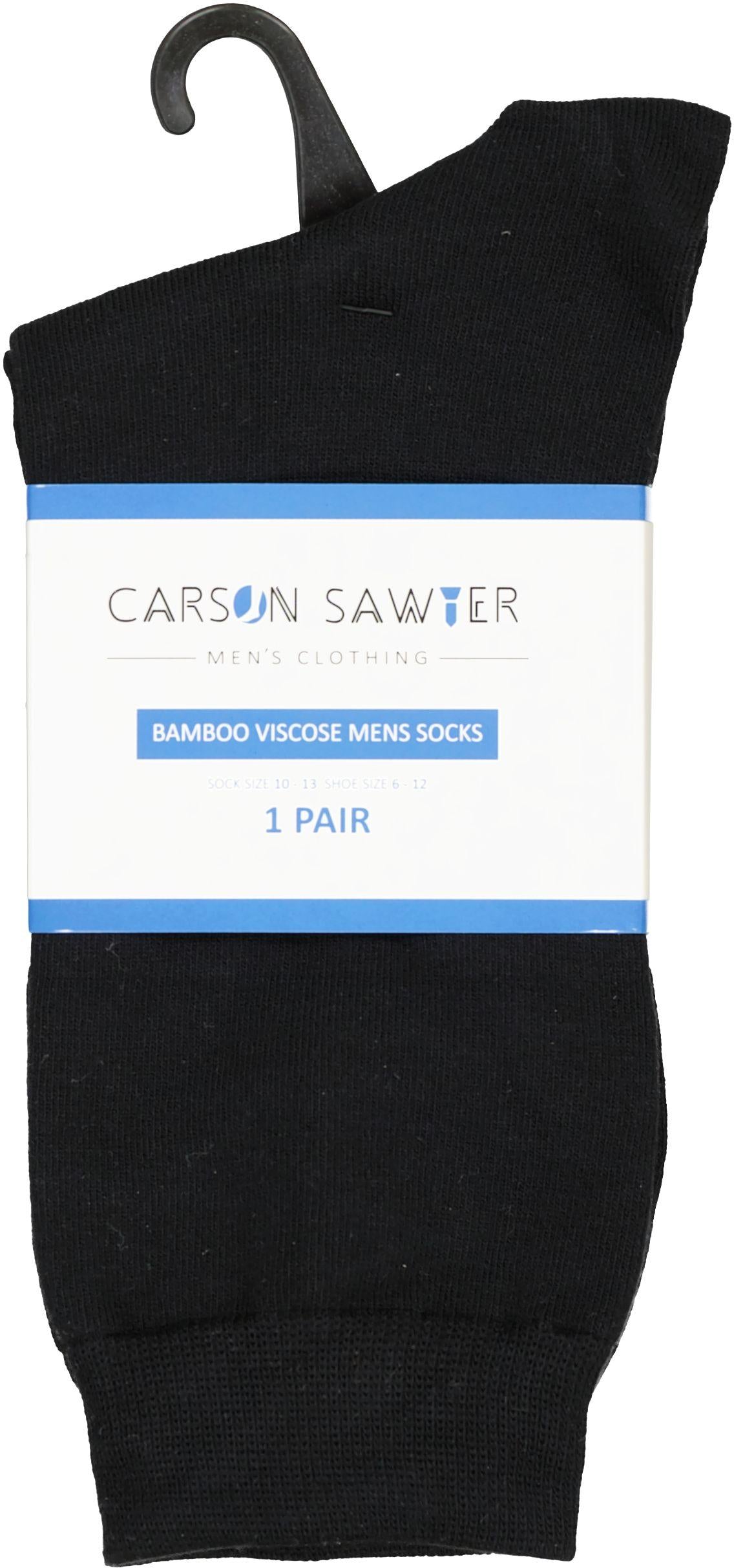 Carson Sawyer Mens Bamboo Viscose Dress Socks - CS110 Carson Sawyer Mens Bamboo Viscose Dress Socks - CS110