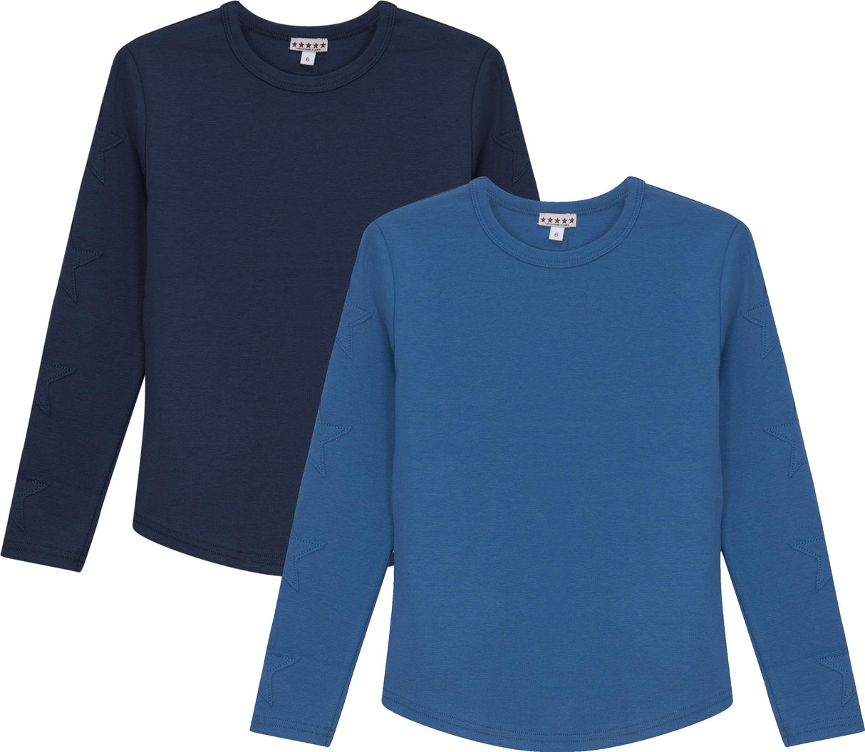 5 Stars Girls Ribbed Star Long Sleeve T-shirt - SB5CP7192T 5 Stars Girls Ribbed Star Long Sleeve T-shirt - SB5CP7192T