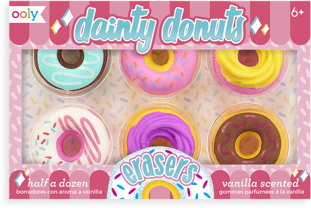 ooly Scented Donuts Eraser 6 Pack - 112-078 ooly Scented Donuts Eraser 6 Pack - 112-078
