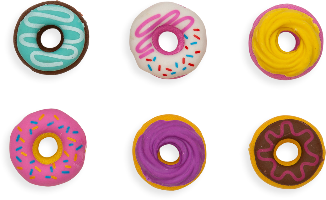 ooly Scented Donuts Eraser 6 Pack - 112-078 ooly Scented Donuts Eraser 6 Pack - 112-078