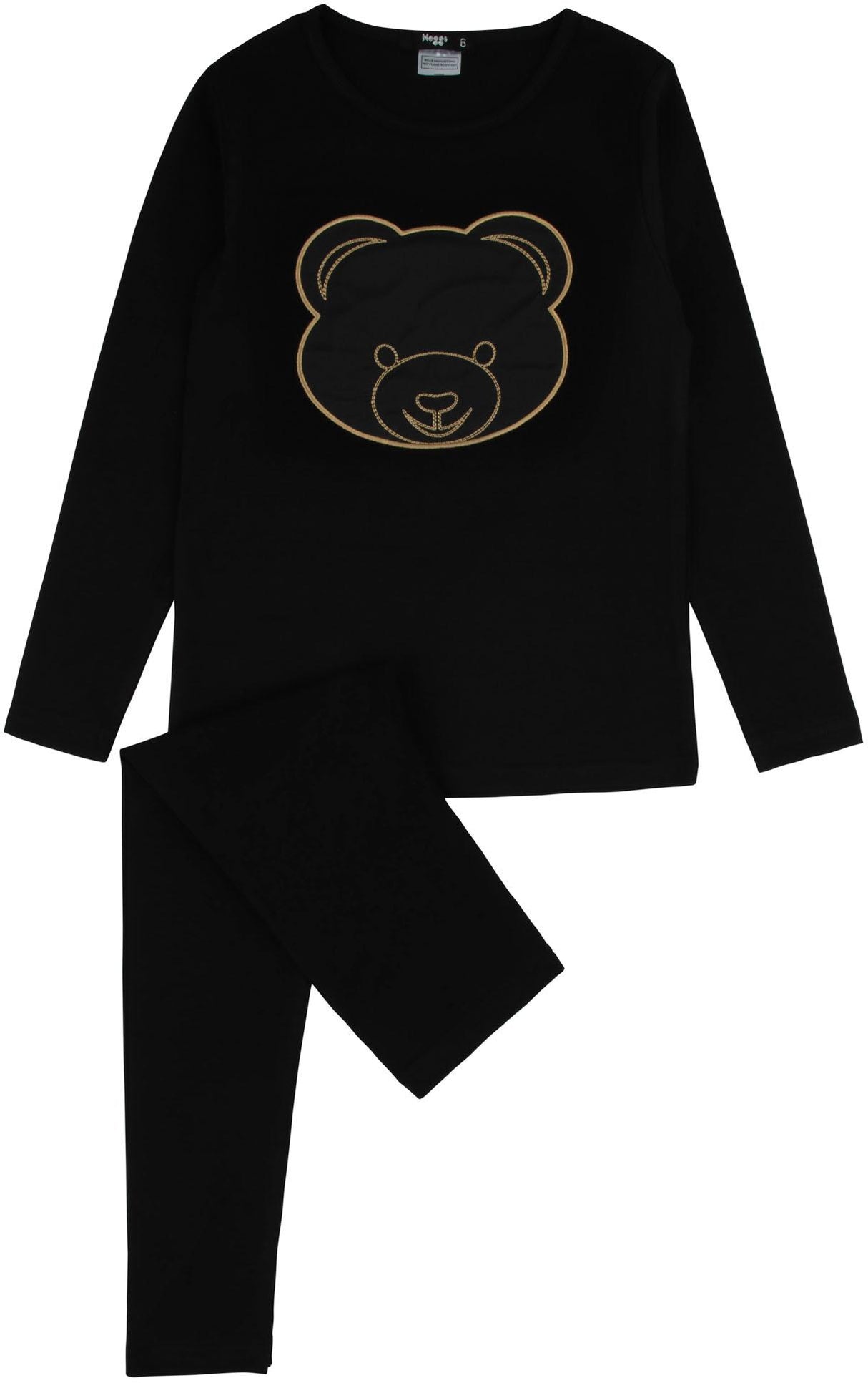 Noggi Boys Puffy Bear Cotton Pajamas - 241008-970 Noggi Boys Puffy Bear Cotton Pajamas - 241008-970