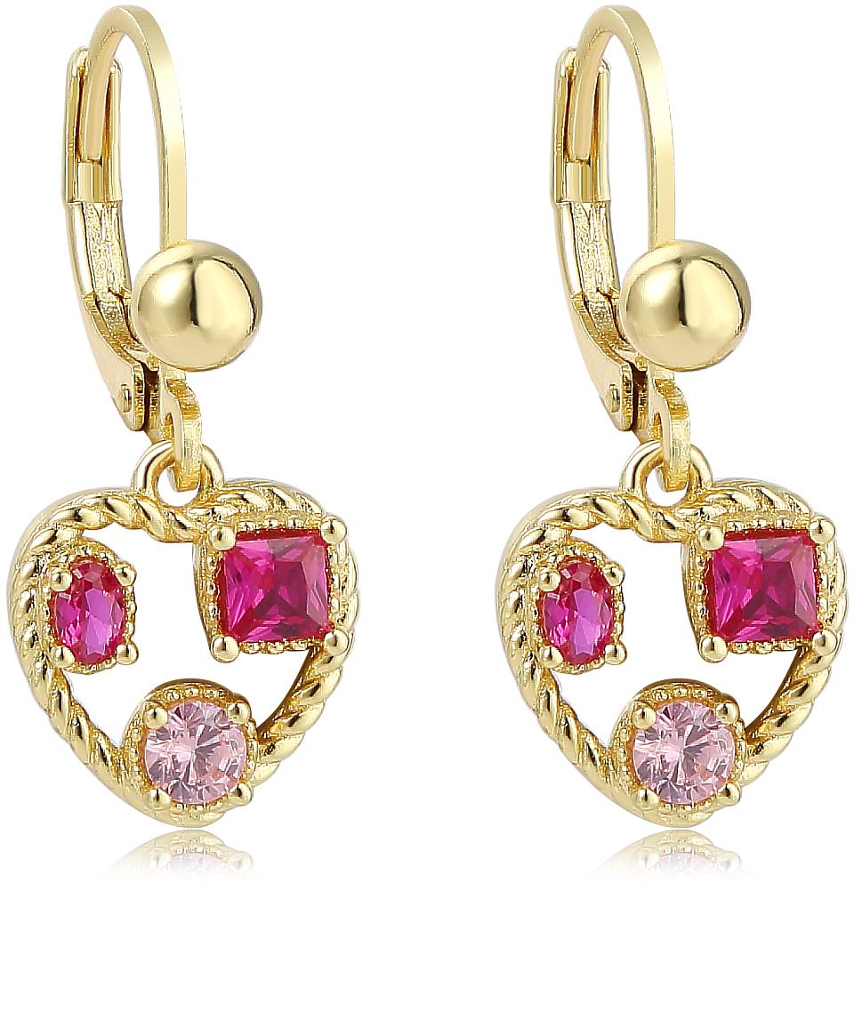 Tiny Gem Girls Heart Gem Earring - TG5011 Tiny Gem Girls Heart Gem Earring - TG5011
