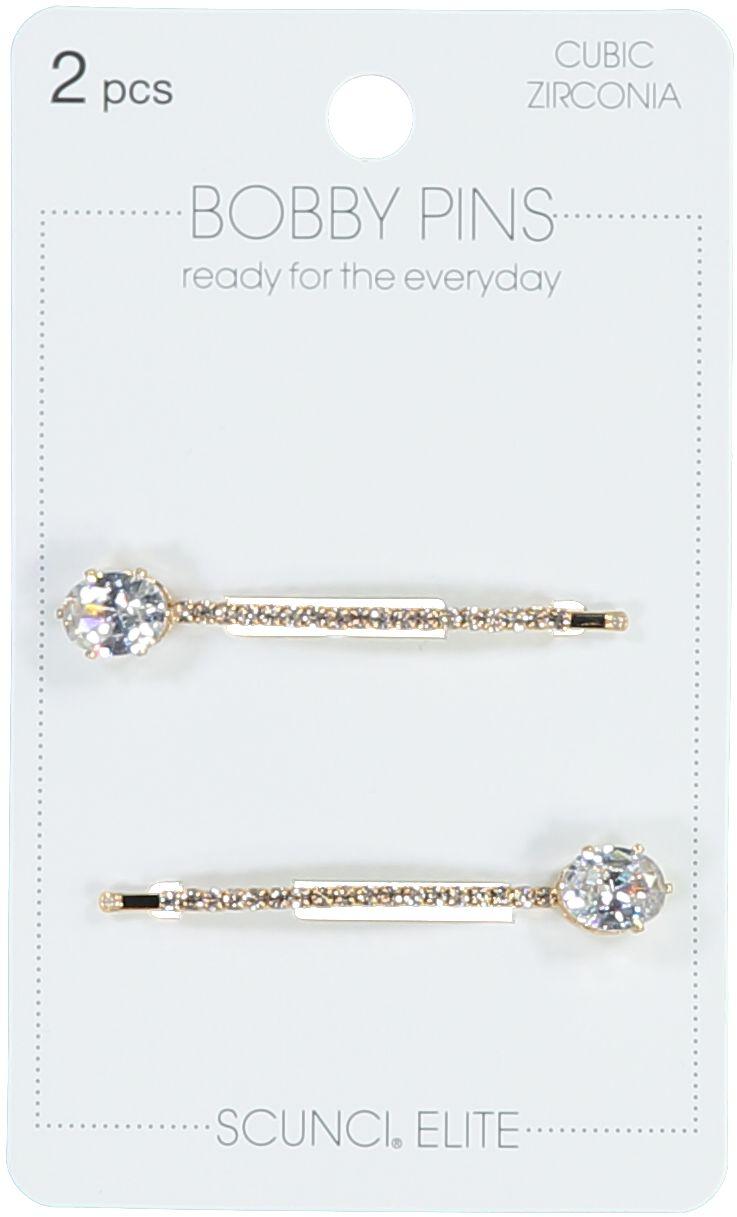 Scunci CZ Rhinestone Bobby Pin Hair Clip 2 Pack - 33977UL Scunci CZ Rhinestone Bobby Pin Hair Clip 2 Pack - 33977UL