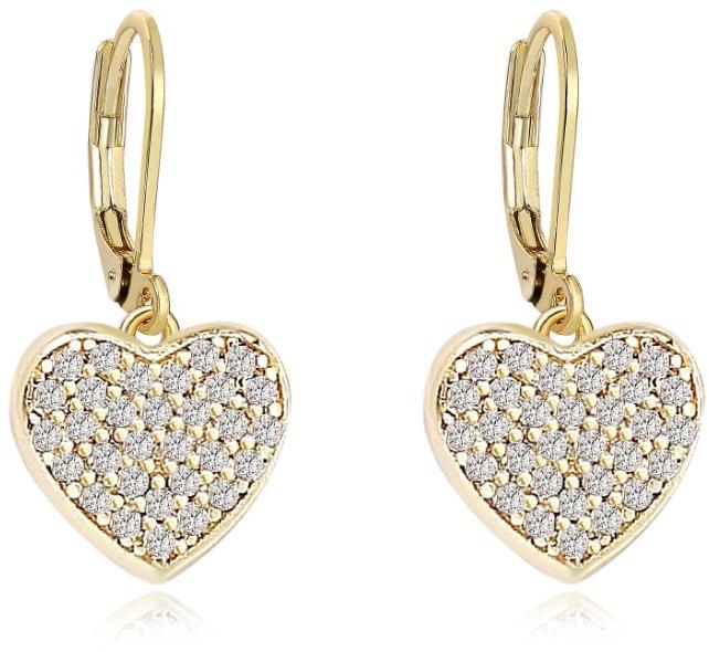 Tiny Gem Girls Sparkle Heart Earring - TG5030 Tiny Gem Girls Sparkle Heart Earring - TG5030