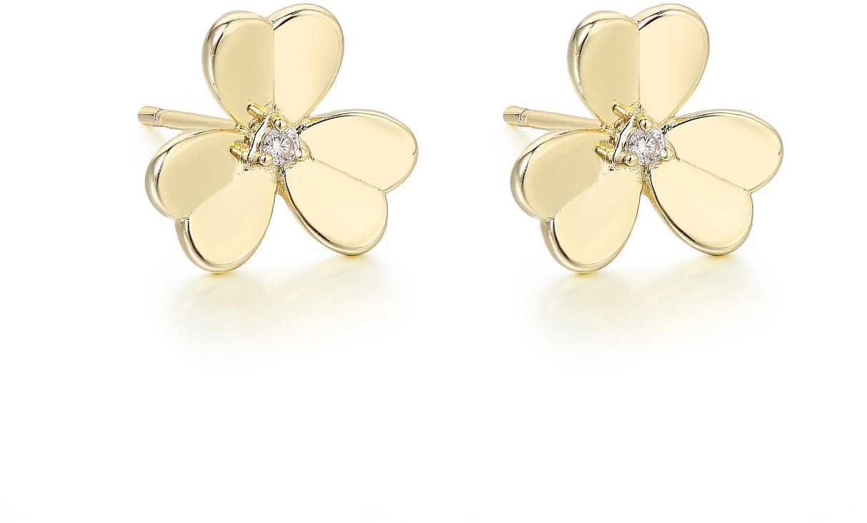Tiny Gem Girls Gold Flower Earring - TG6006 Tiny Gem Girls Gold Flower Earring - TG6006