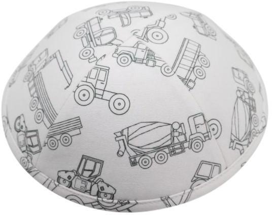 iKippah Boys Color Me Mine Construction Yarmulka iKippah Boys Color Me Mine Construction Yarmulka