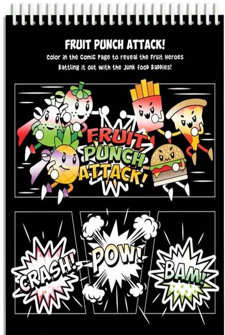 Scentco Reveal Wonder Fruit Heroes Activity Book - RW002 Scentco Reveal Wonder Fruit Heroes Activity Book - RW002