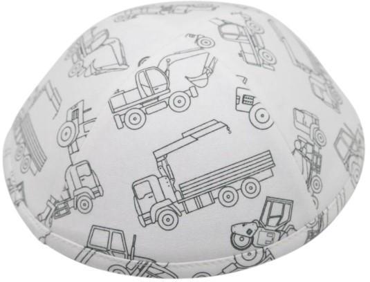 iKippah Boys Color Me Mine Construction Yarmulka iKippah Boys Color Me Mine Construction Yarmulka