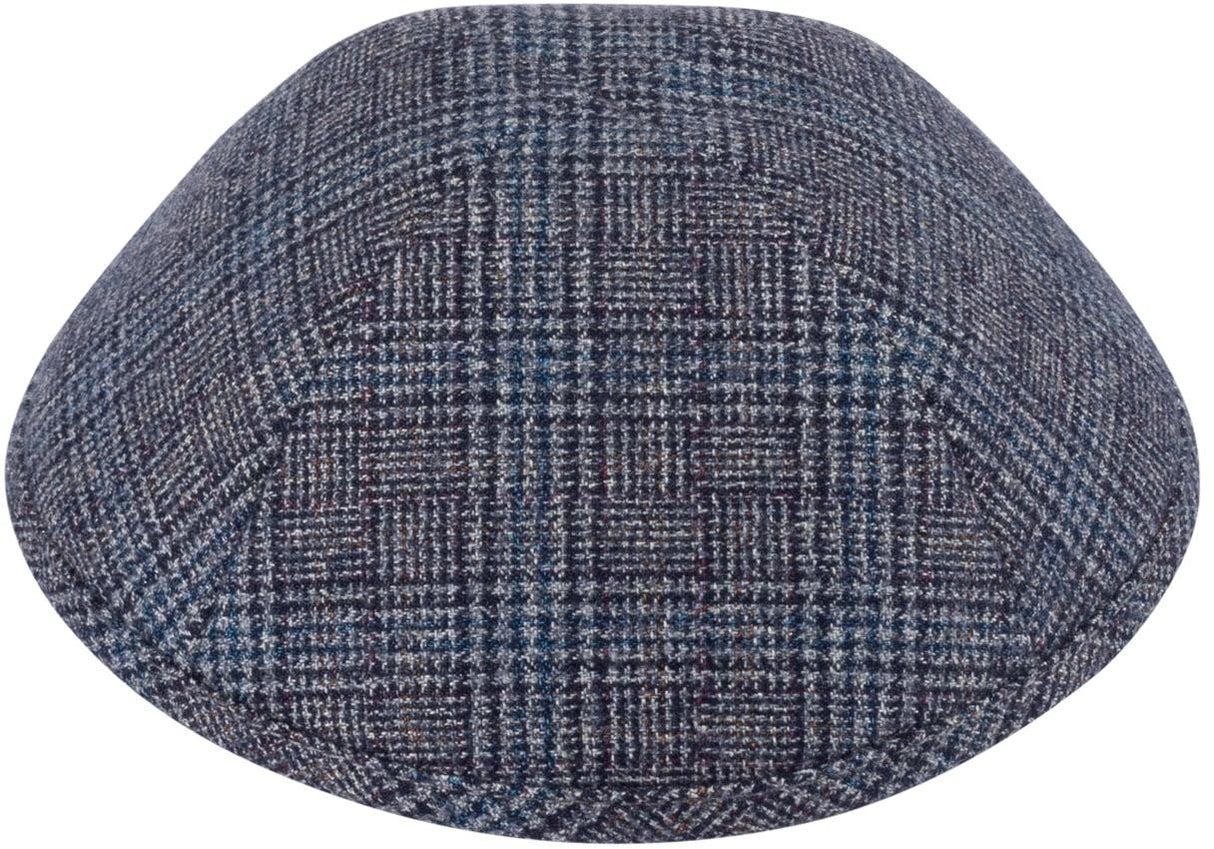 iKippah Boys Navy & Gray Square Plaid Yarmulka iKippah Boys Navy & Gray Square Plaid Yarmulka