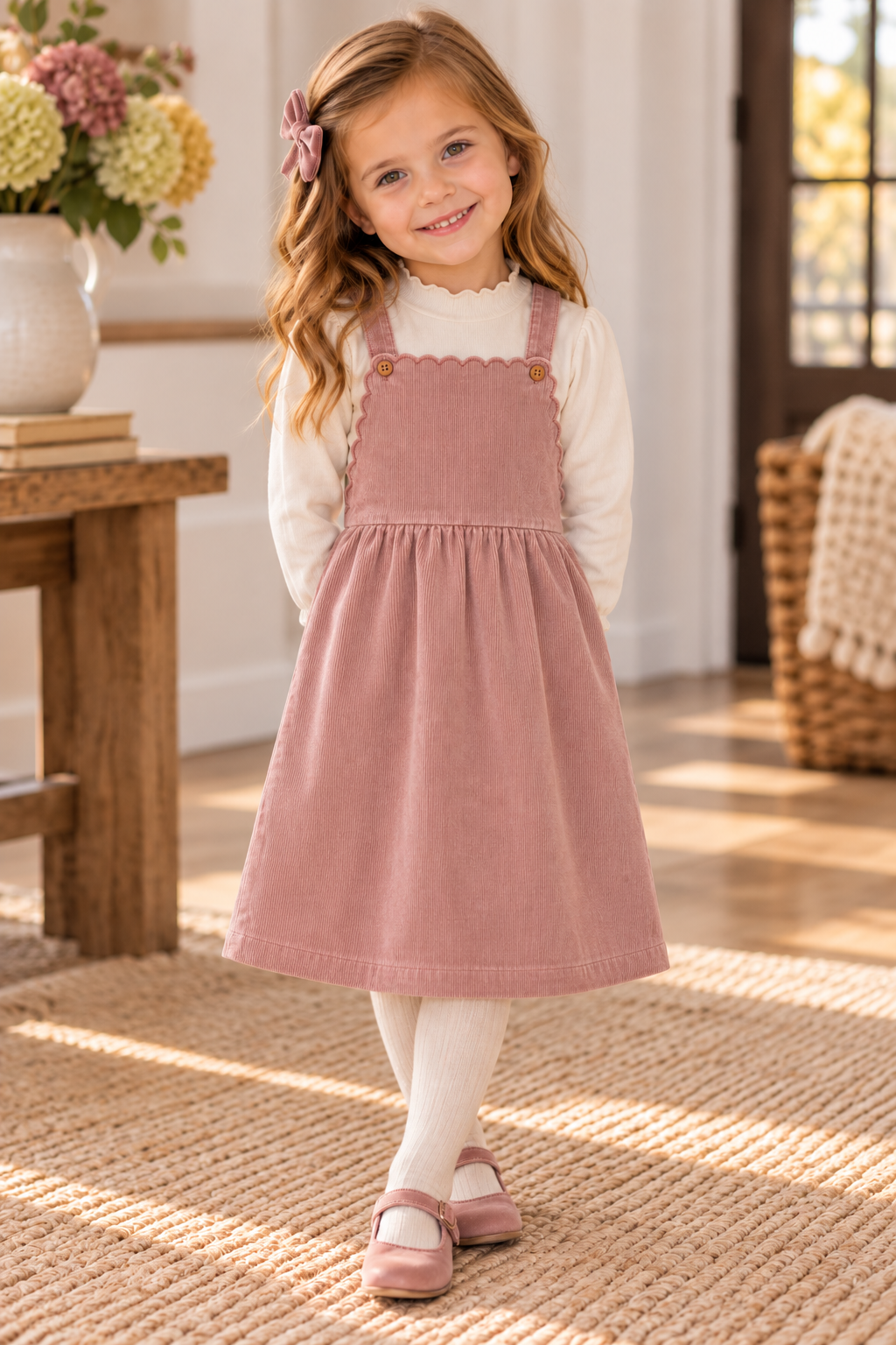 Puddles Girls Distressed Corduroy Jumper - WB6CY3108J Puddles Girls Distressed Corduroy Jumper - WB6CY3108J