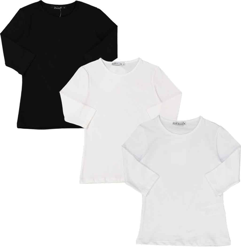 Kiki Riki Girls Cotton 3/4 Sleeve Shell - 19433 Kiki Riki Girls Cotton 3/4 Sleeve Shell - 19433