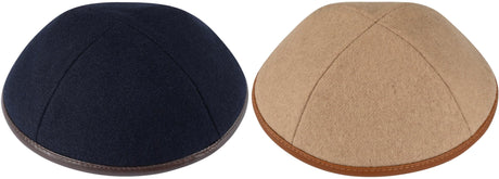 iKippah Boys Wool w/ Leather Rim Yarmulka iKippah Boys Wool w/ Leather Rim Yarmulka