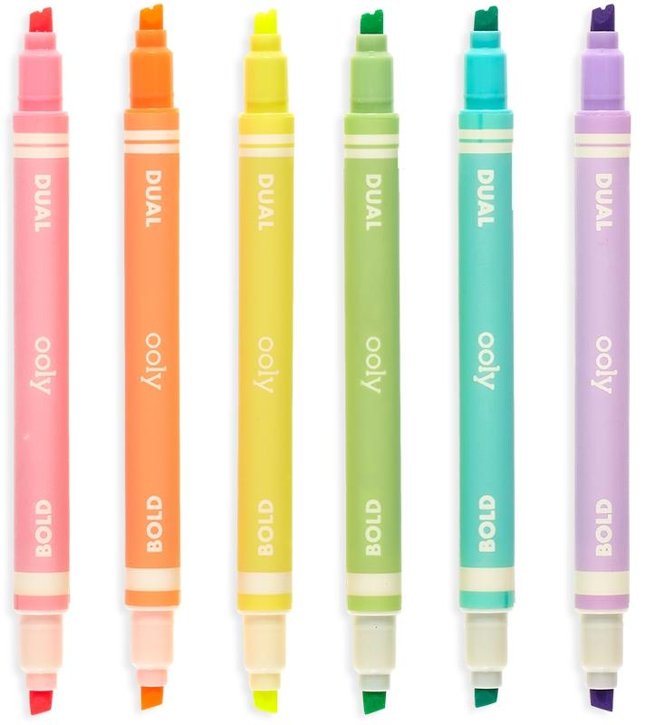 ooly Double Ended Highlighter 6 Pack - 130-078 ooly Double Ended Highlighter 6 Pack - 130-078