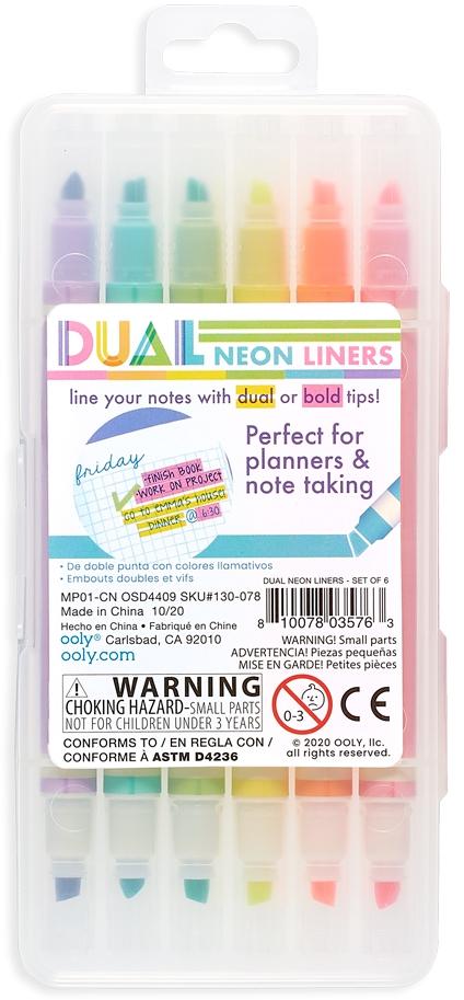 ooly Double Ended Highlighter 6 Pack - 130-078 ooly Double Ended Highlighter 6 Pack - 130-078