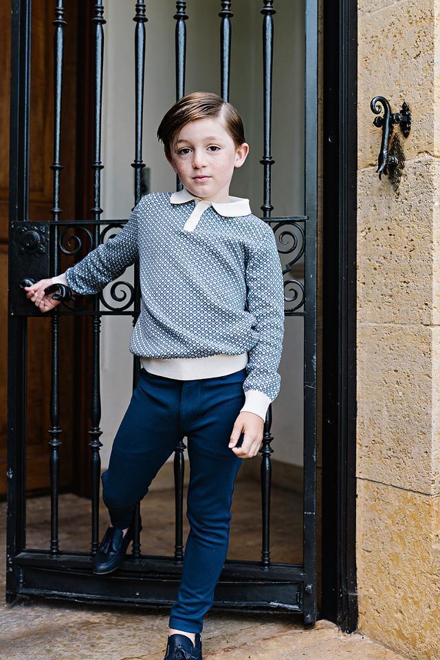 Analogie by Lil Legs Heirloom Knits Collection Boys Collared Sweater - AF26S544 Analogie by Lil Legs Heirloom Knits Collection Boys Collared Sweater - AF26S544