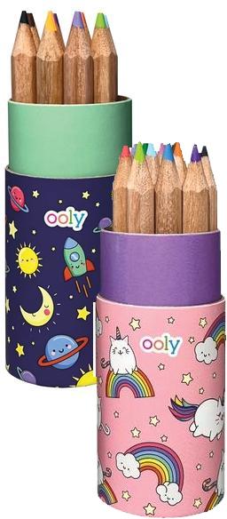 ooly Draw 'n' Doodle Mini Colored Pencils & Sharpener 12 Pack - 128-172 ooly Draw 'n' Doodle Mini Colored Pencils & Sharpener 12 Pack - 128-172