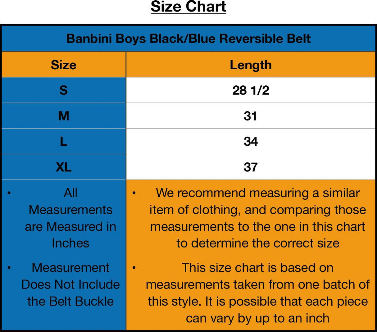Banbini Boys Black/Blue Reversible Belt