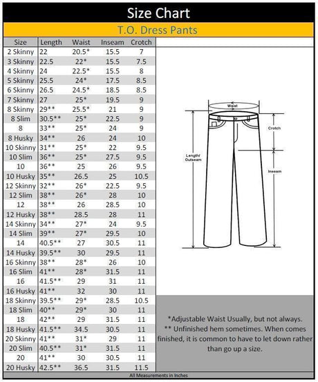 T.O. Collection Boys Flat Front Knit Stretch Dress Pants - A78093 T.O. Collection Boys Flat Front Knit Stretch Dress Pants - A78093