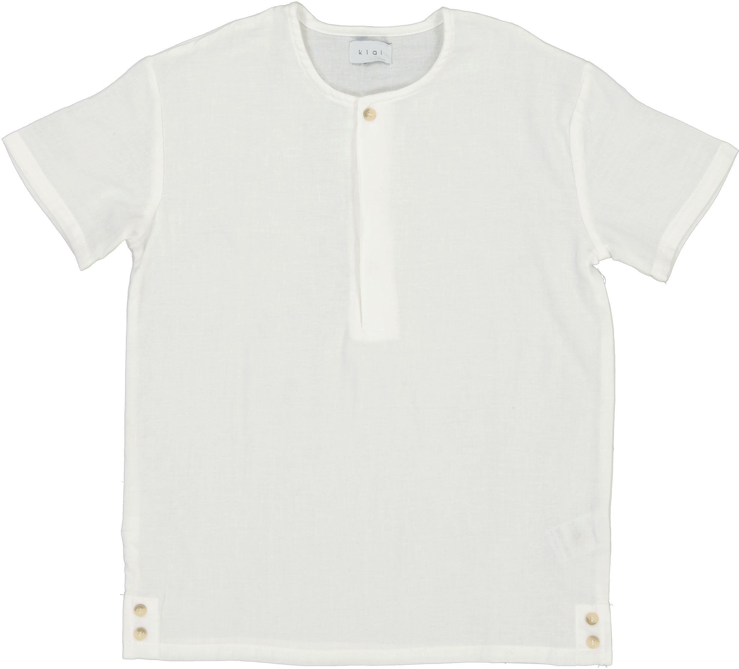 Klai Boys Textured Short Sleeve Dress Shirt - TD31134