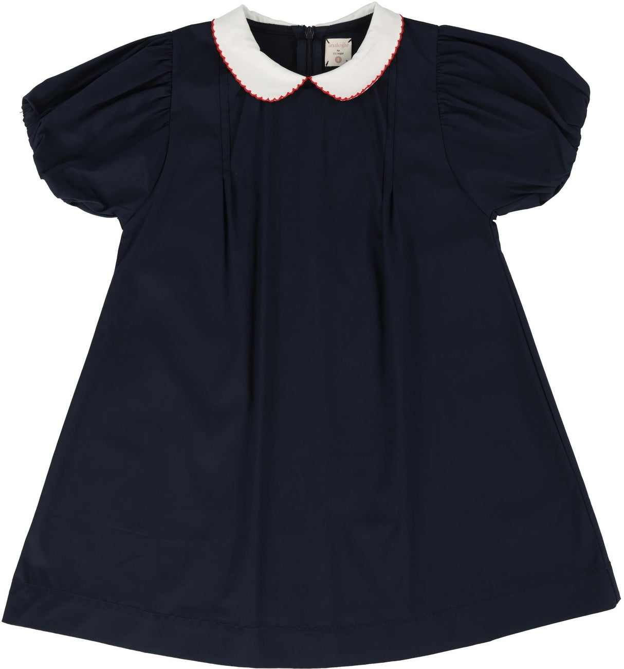 Analogie by Lil Legs Popelin Collection Girls Puff Sleeve Short Sleeve Dress - PPSDS Analogie by Lil Legs Popelin Collection Girls Puff Sleeve Short Sleeve Dress - PPSDS