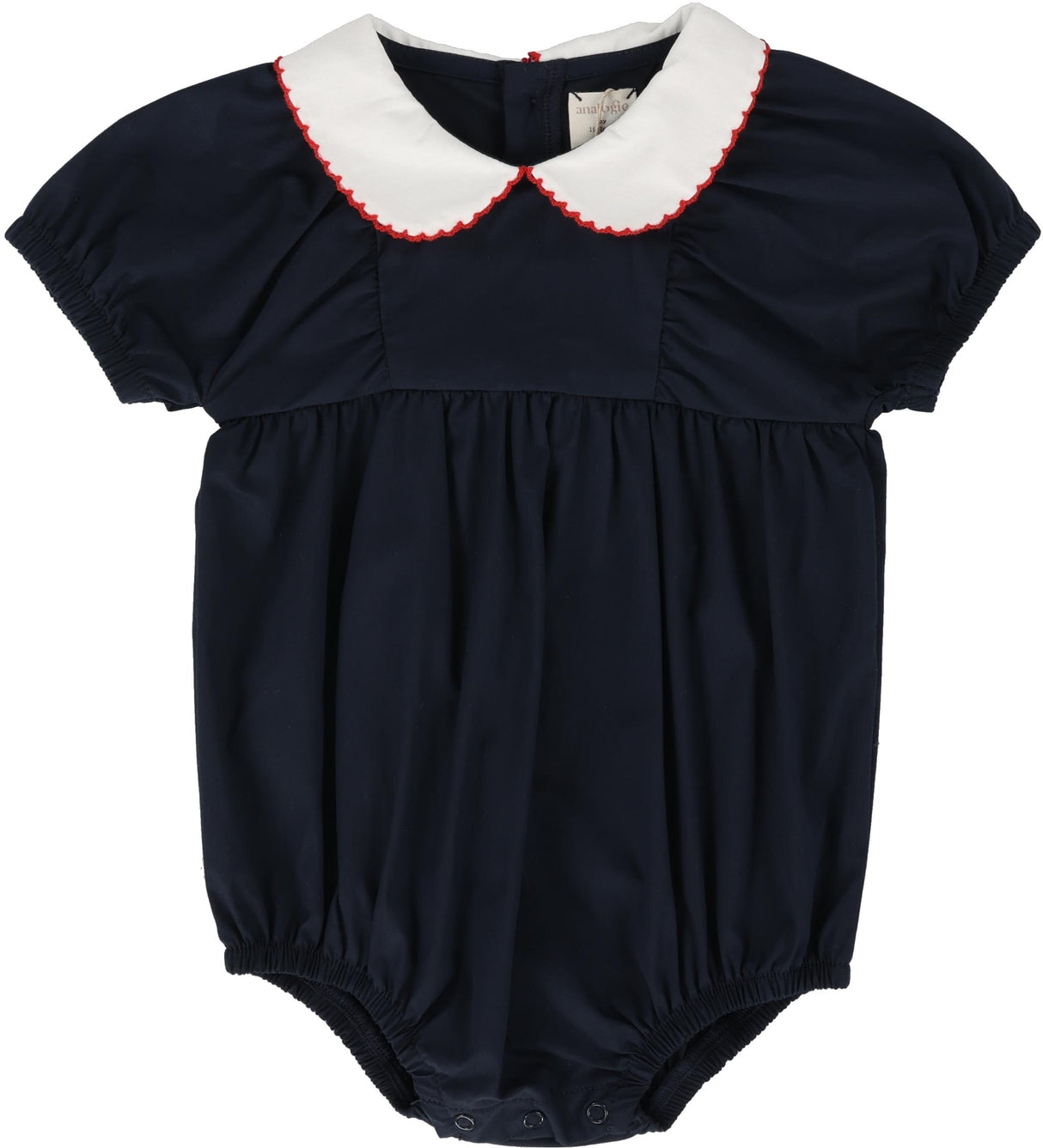 Analogie by Lil Legs Popelin Collection Baby Toddler Girls Popelin Peter Pan Romper - PPPR Analogie by Lil Legs Popelin Collection Baby Toddler Girls Popelin Peter Pan Romper - PPPR
