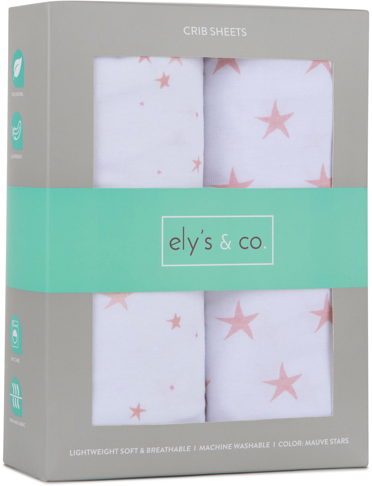 Ely's & Co Stars Crib Sheet 2 Pack Ely's & Co Stars Crib Sheet 2 Pack