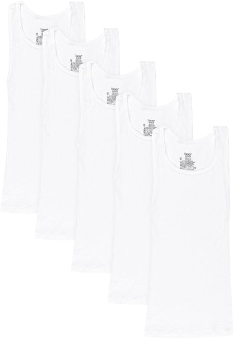 Hanes Boys EcoSmart® Tank Undershirts 5 Pack - BRLTA5 Hanes Boys EcoSmart® Tank Undershirts 5 Pack - BRLTA5