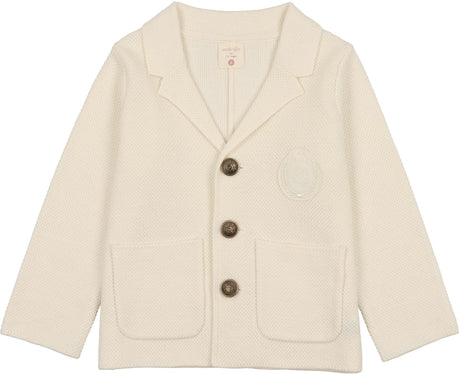 Analogie by Lil Legs Shabbos Collection Boys Knit Crest Blazer