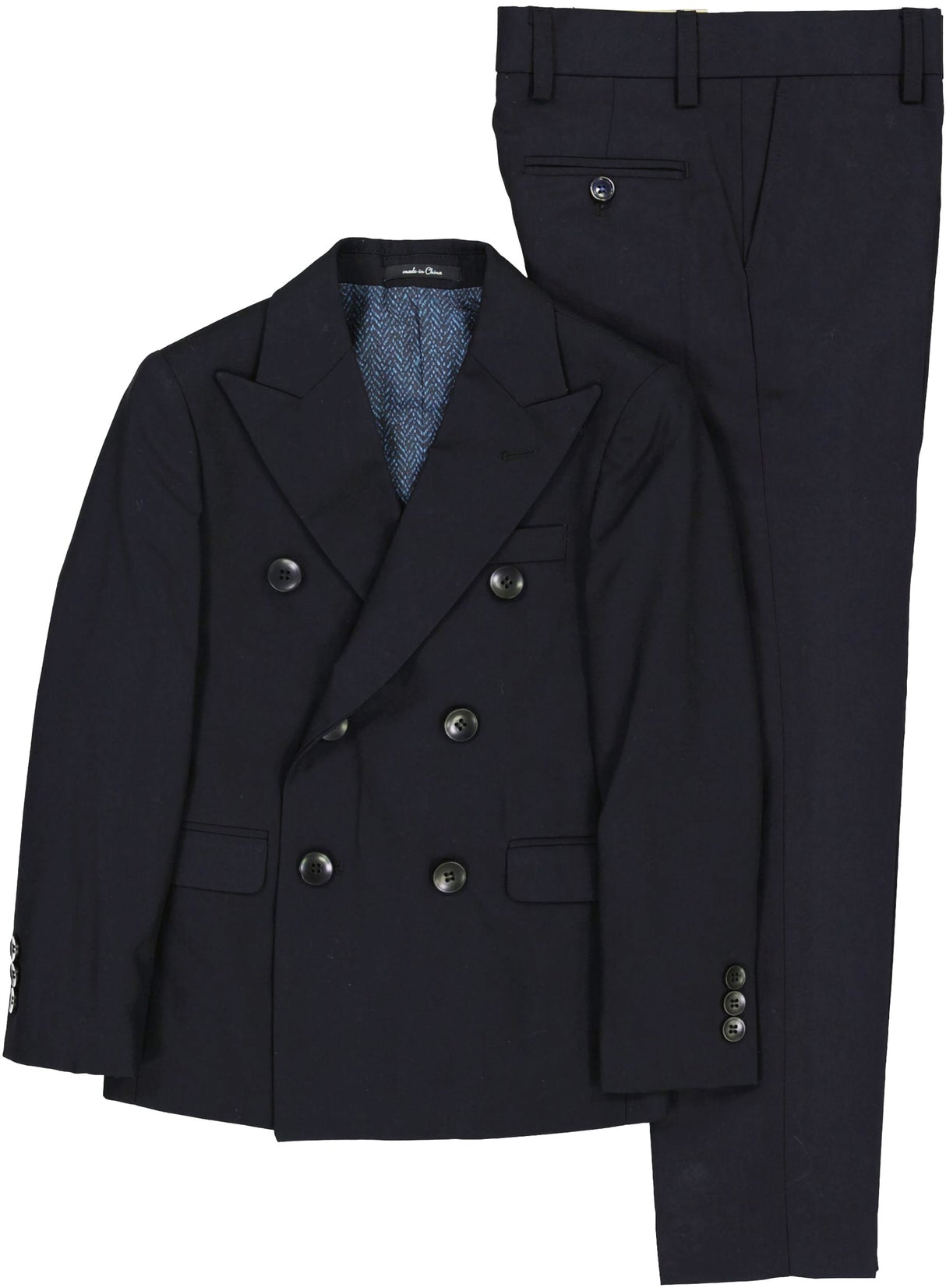 T.O. Collection Boys Navy Double Breasted Suit Separates - 3822-33 T.O. Collection Boys Navy Double Breasted Suit Separates - 3822-33