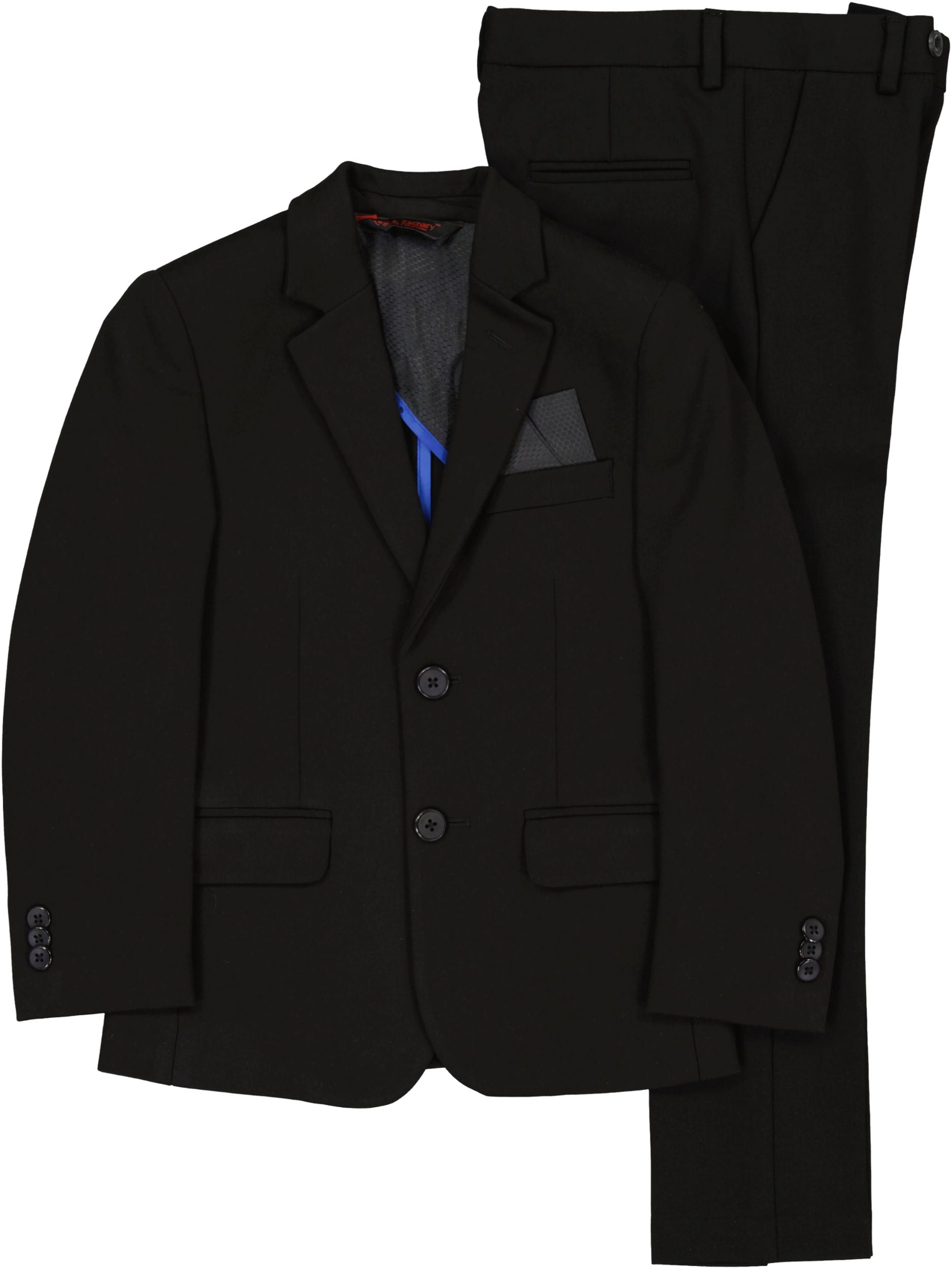 Leo & Zachary Boys Black Stretch Suit Separates