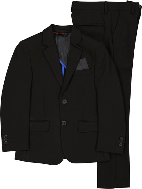 Leo & Zachary Boys Black Stretch Suit Separates Leo & Zachary Boys Black Stretch Suit Separates