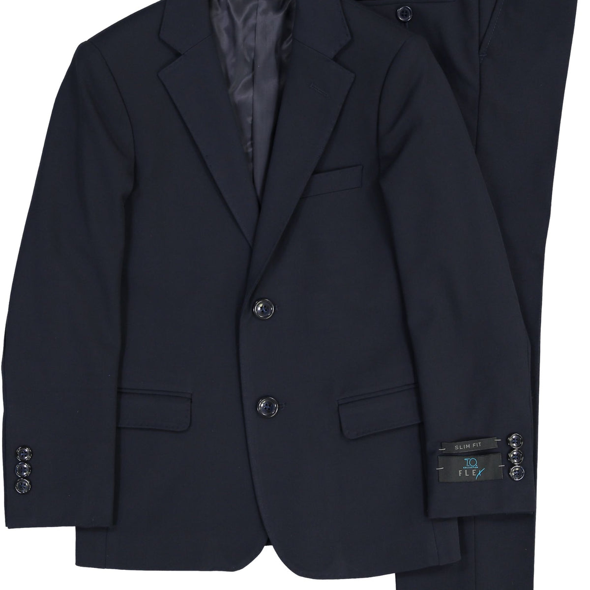 T.O. Collection Boys Navy FLEX Stretch Suit Separates ShirtStop T.O. Collection Boys Navy FLEX Stretch Suit Separates ShirtStop