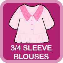 Girls 3/4 Sleeve Blouses
