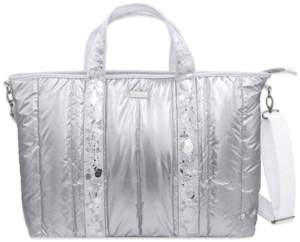 Packed Party Snow Much Fun Puffer Confetti Travel Tote Bag