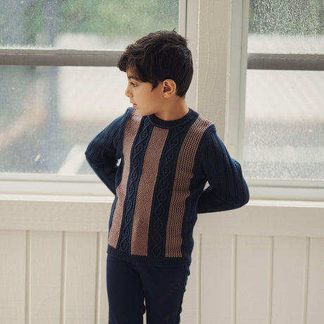 N° 18 Kids Boys Textured Combo Sweater - WB3CY2185