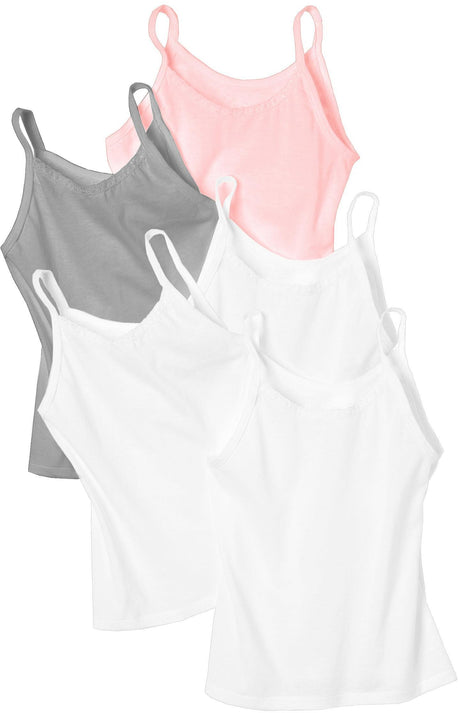 Hanes Girls Assorted Cami 5 Pack - GCEMW5
