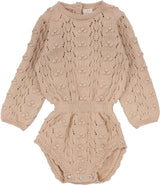 Analogie by Lil Legs Knit Collection Baby Girls Romper - BBKR