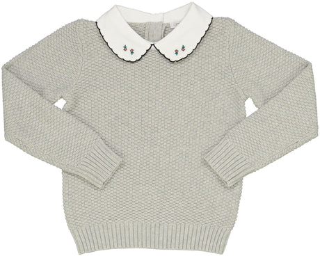 Bonjoy Girls Peter Pan Collared Sweater - BTW25029KTPP