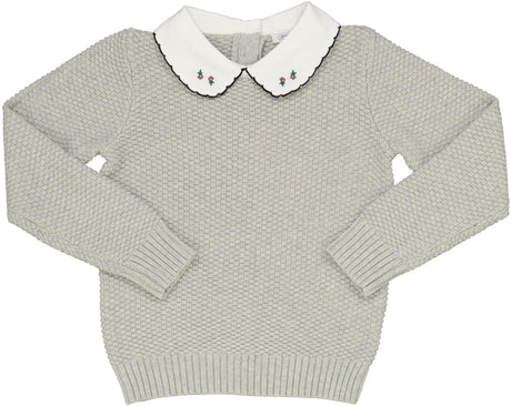Bonjoy Girls Peter Pan Collared Sweater - BTW25029KTPP