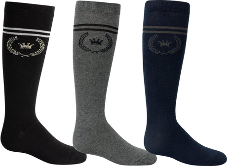Zubii Girls Emblem Stripe Knee Socks - 1142