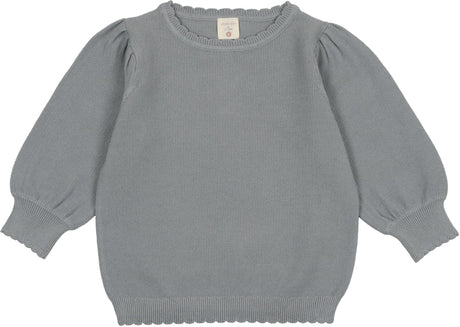Analogie by Lil Legs Shabbos Collection Girls Knit Puff 3/4 Sleeve Sweater