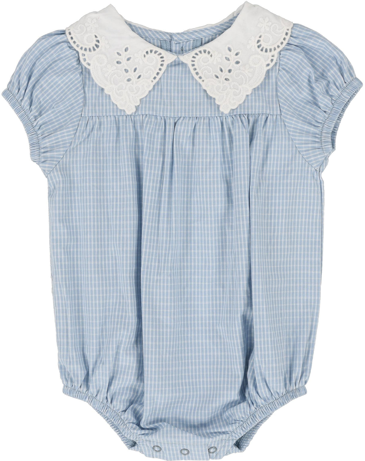 Analogie by Lil Legs Windowpane Collection Baby Girls Romper - WPR