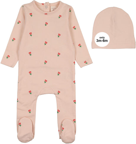 Analogie by Lil Legs Lil People Collection Baby Girls Tulip Cotton Footie - LPTLFS