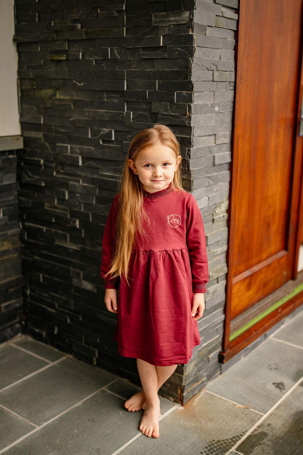 Pouf Girls Dress - Varsity