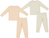 Whipped Cocoa Boys Girls Striped Hearts/Stars Cotton Pajamas - SB6CY2859E
